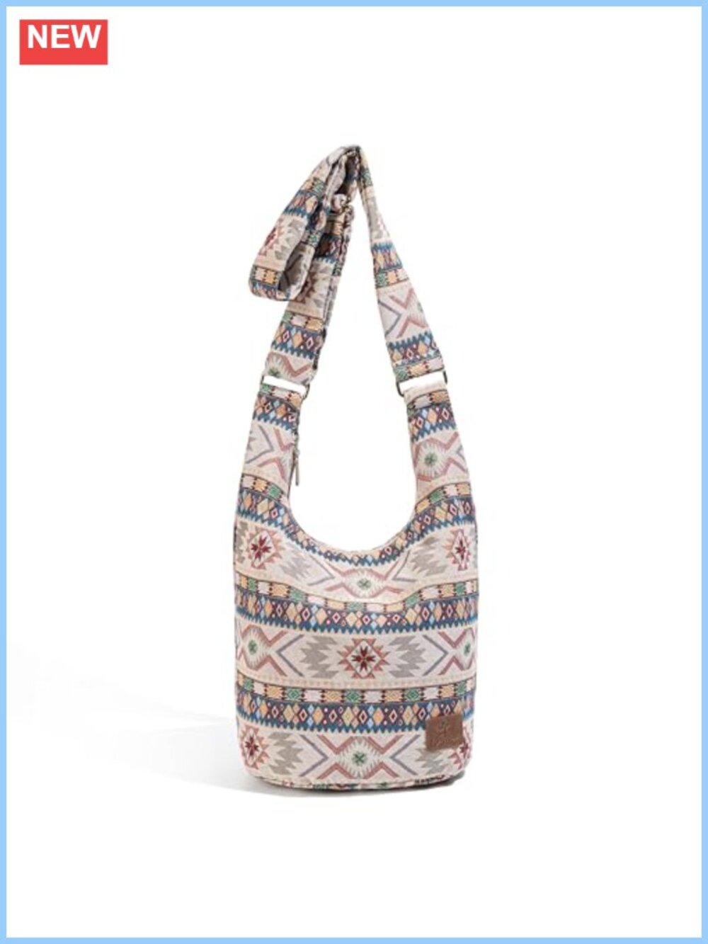 Canvas Crossbody Bag - Large Capacity Sling Bag - Hippie Handmade Shoulder Bag